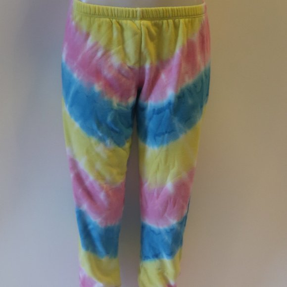 Womens Shag Boutique Yellow, Pink, Blue Tie-Dye Sweatpants Sz S* - Picture 1 of 6